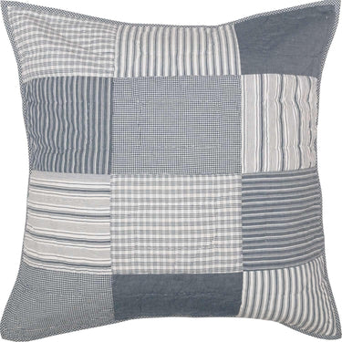 Sawyer Mill Blue Quilted Euro Sham 26x26 VHC Brands - The Fox Decor